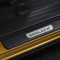 2026 New Hilux Scuff Plates Black ABS D Cab 4 DOOR  Genuine Toyota