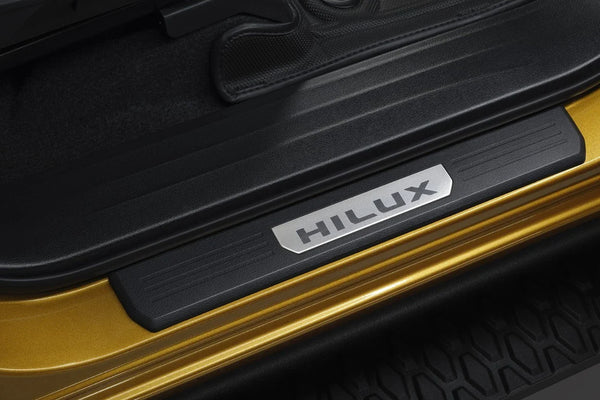 2026 New Hilux Scuff Plates Black ABS D Cab 4 DOOR  Genuine Toyota