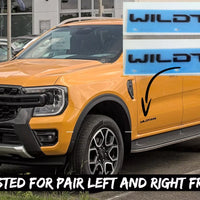 FORD RANGER 2023-2025 GENUINE WILDTRAK LOGOS LEFT+ RIGHT DOOR