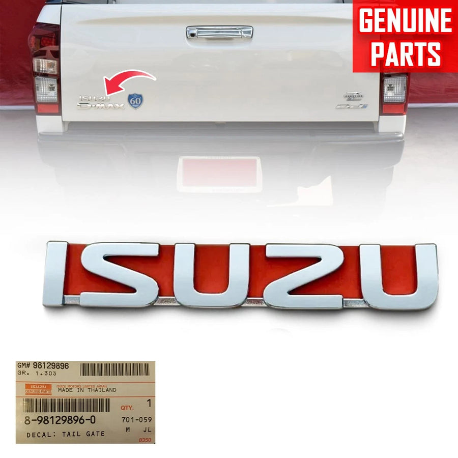 Chrome Emblem Badge Rear Logo ISUZU For Isuzu D-Max Pickup 2012-2018