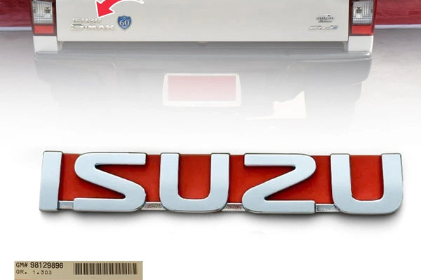 Chrome Emblem Badge Rear Logo ISUZU For Isuzu D-Max Pickup 2012-2018