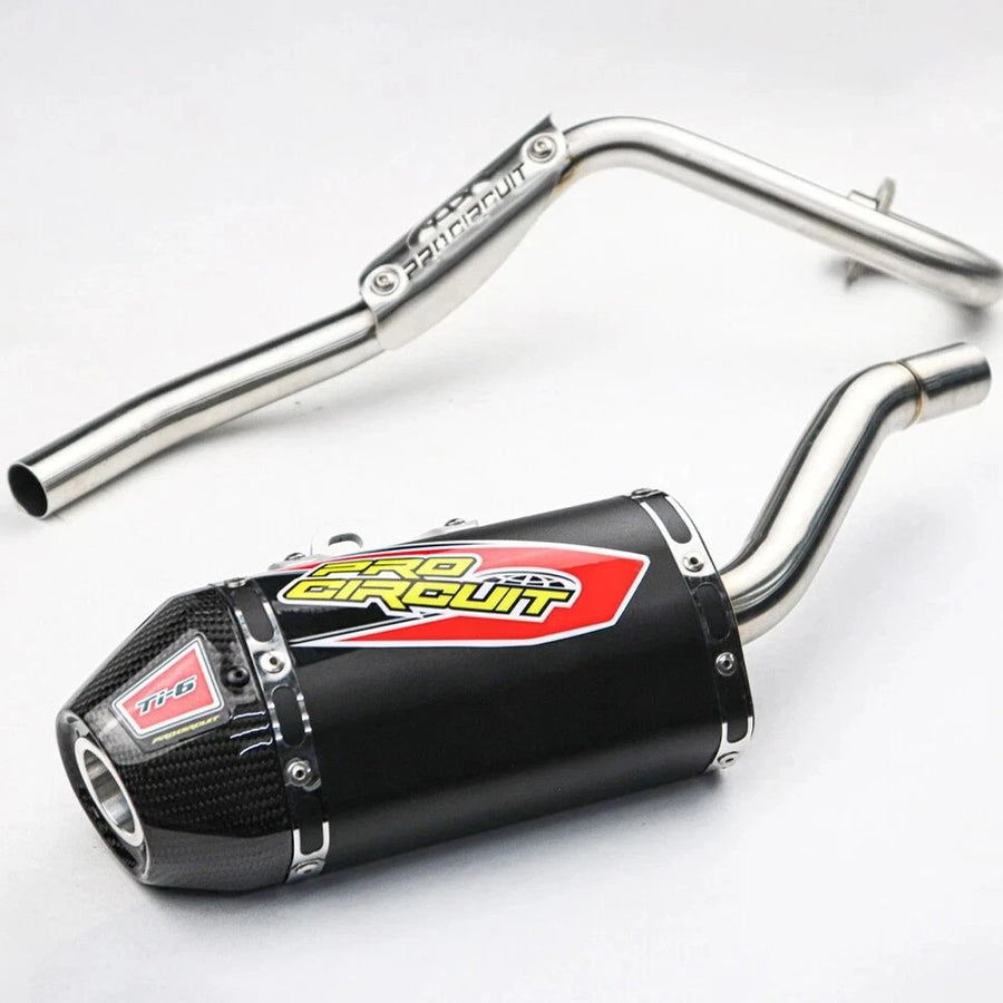 Full System Exhaust Muffer Racing Pipe Black Ti-6 Fit For Honda CRF 110 CRF110F 2019-2025