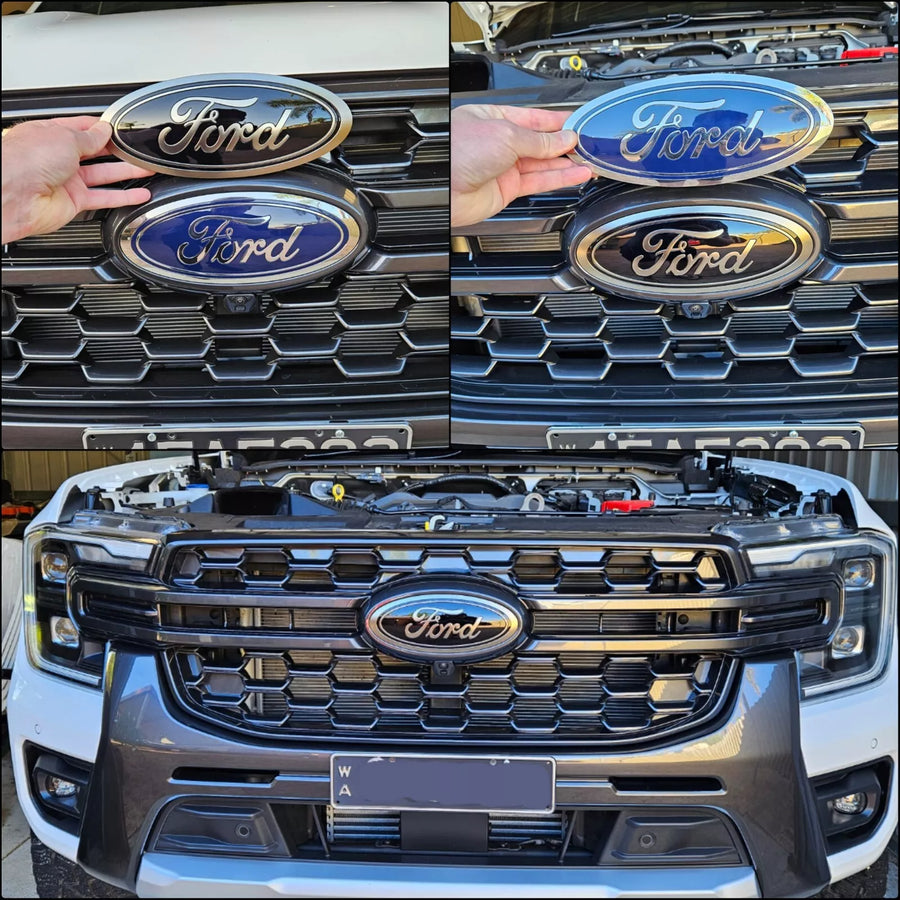 GENUINE FORD BLACK  Oval Badge for Front Grill XL/XLS/XLT/WILDTRAK/SPORT 2023-2025