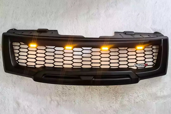 NISSAN NAVARA D40 FACELIFT COMPLETE GRILL(WITH NISMO LOGO) AMBER LEDS 2010-2015