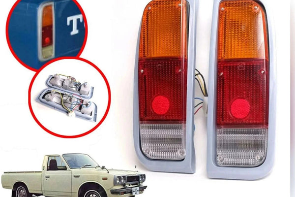 Tail Lights Rear Lamp Pair Fit Toyota Pickup Hilux RN20 RN25 1972-1978