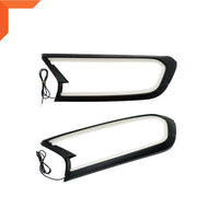 FORD RANGER 2015-2021Matt black LED DRL HeadLight Lamp Cover Trim