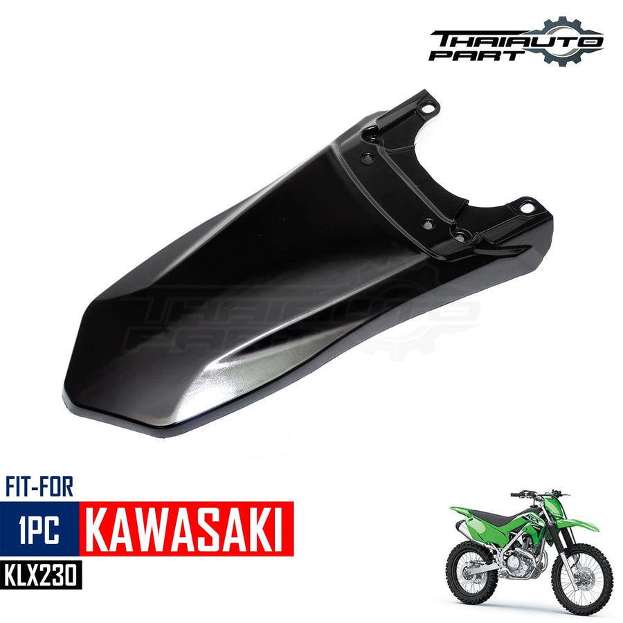 For Kawasaki KLX230 KLX 230 ENDURO 2020-2024 Rear Fender Gloss Black