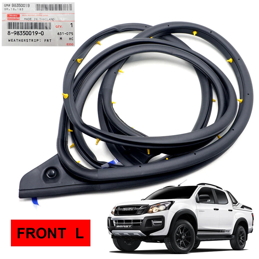 Front LH Door Rubber Weatherstrip Seal Fits Isuzu D-Max '12 '19