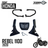 HONDA REBEL CMX 1100 2020-24 UNDER FAIRING BELLY PAN W/CRASHBAR MATTE BLACK