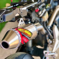 Exhaust Full System Chrome Enduro Style Fit Honda GROM MSX SF 125 2016-2020