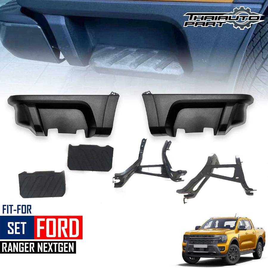 Ford Ranger Next Gen XL XLS Wildtrak 2022-25 Rear Step Body Side Black Pair