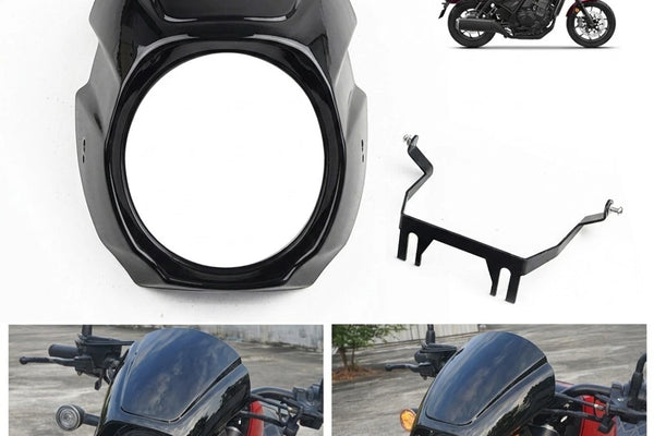 Honda Rebel 1100 CMX (2021-2025) - Headlight Cover Windscreen Gloss Black