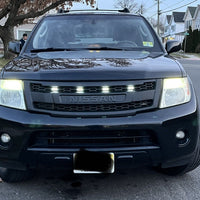 NISSAN  PATHFINDER  COMPLETE V2 GRILL BLACK LOGO 2010-2015