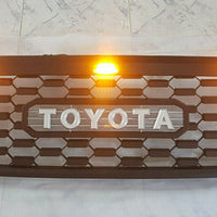 TOYOTA HILUX  FULL GRILL 2009-2012 MK7 AMBER LED'S