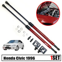 Front Bonnet Struts Red Pair LR Set FOR Honda Civic EJ EK 1996-2000