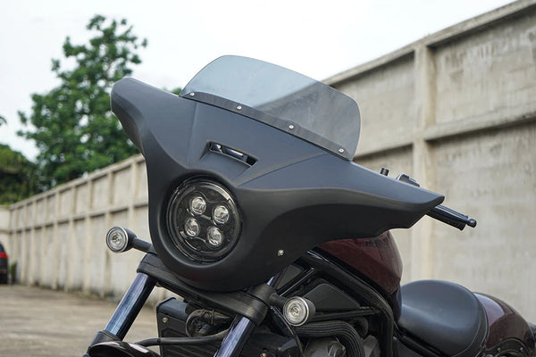 Honda Rebel 1100 CMX (2021-2024) Front Batwing Fairing Windshield Matte Black