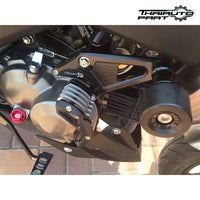 Black Crash Engine Clutch Cover Guard Slider For Kawasaki Z125 Z 125 Pro 2017-2025
