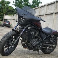 Honda Rebel 1100 CMX (2021-2024) Front Batwing Fairing Windshield Matte Black