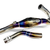 Exhaust Full System Stainless Steel Titanium Pipe Black For Honda CRF300 L Rally