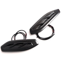 Fit Ford Ranger Raptor 2018-2021 Side Vent Cover Trim Matte Black Orange Led