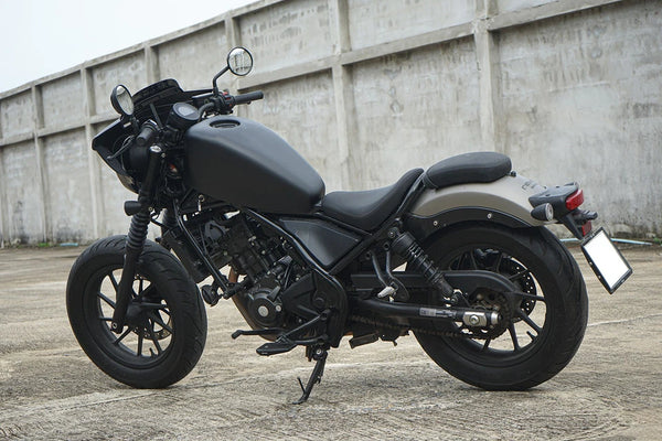 COVER FUEL OIL TANK MATTE BLACK V.2 FOR HONDA REBEL CMX 300&500 2017-25