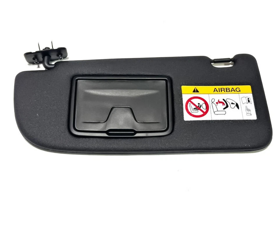 Black RHD Left Side Sun Visor W/ Mirror For Isuzu D-max Mu-x 2020-2023