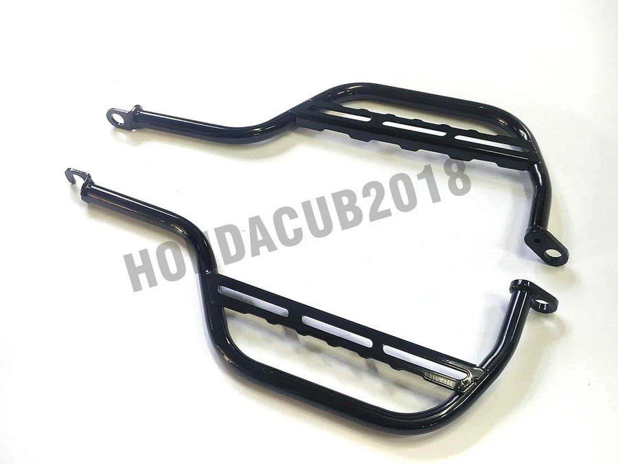 BLACK REAR FOOT PEGS STEP REST PASSENGER FOR HONDA SUPER CUB C125 2018-2025