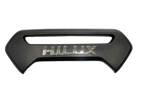 BLACK CHROME TAILGATE GARNISH COVER TRIM FOR TOYOTA HILUX INVINCIBLE X 20-25