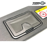 Black RHD Left Side Sun Visor W/ Mirror For Isuzu D-max Mu-x 2020-2023