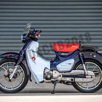 BLACK REAR FOOT PEGS STEP REST PASSENGER FOR HONDA SUPER CUB C125 2018-2025
