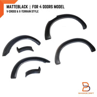 MATT BLACK V-CROSS FENDER FLARE WHEEL ARCH FOR ISUZU D-MAX TFR 20-23 DL20 DL40