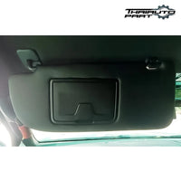 Black RHD Left Side Sun Visor W/ Mirror For Isuzu D-max Mu-x 2020-2023