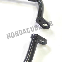 BLACK REAR FOOT PEGS STEP REST PASSENGER FOR HONDA SUPER CUB C125 2018-2025