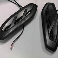 Fit Ford Ranger Raptor 2018-2021 Side Vent Cover Trim Matte Black Orange Led