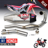 Exhaust Full System Stainless Steel Carbon For Honda CRF300 L Rally Enduro Crf
