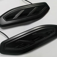 Fit Ford Ranger Raptor 2018-2021 Side Vent Cover Trim Matte Black Orange Led