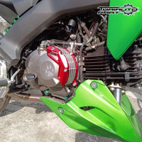 Red Crash Engine Clutch Cover Guard Slider For Kawasaki Z125 Z 125 Pro 2017-2025