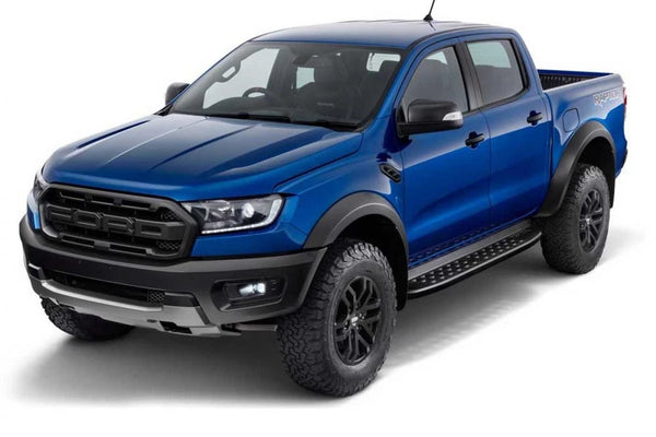 Fit Ford Ranger Raptor 2018-2021 Side Vent Cover Trim Matte Black Orange Led