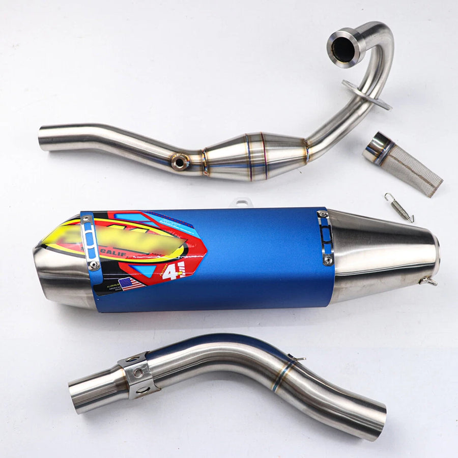 FULL SYSTEM EXHAUST MUFFLER PIPE BLUE RACHING FOR HONDA CRF300L RALLY 2020-2025
