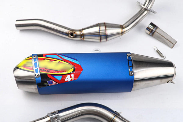 FULL SYSTEM EXHAUST MUFFLER PIPE BLUE RACHING FOR HONDA CRF300L RALLY 2020-2025