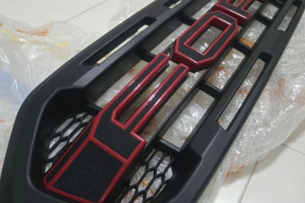 FORD RANGER 2020-2022 XLT /lLIMITED GRILL BLACK /RED LEDS