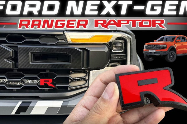 FORD RAPTOR  " R " LOGO FOR GRILL NEXT GEN 2023-2024
