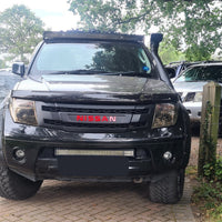 NISSAN NAVARA D40 PRE-FACELIFTFULL GRILL REPLACEMENTMATT BLACK WITH RED LOGO  VERSION! /PATHFINDER R51