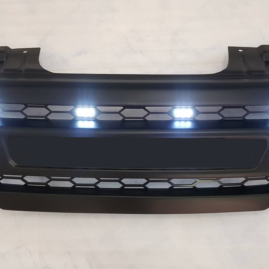 NISSAN NAVARA D40 PRE-FACELIFT FULL GRILL REPLACEMENT MATT BLACK *NO LOGO*