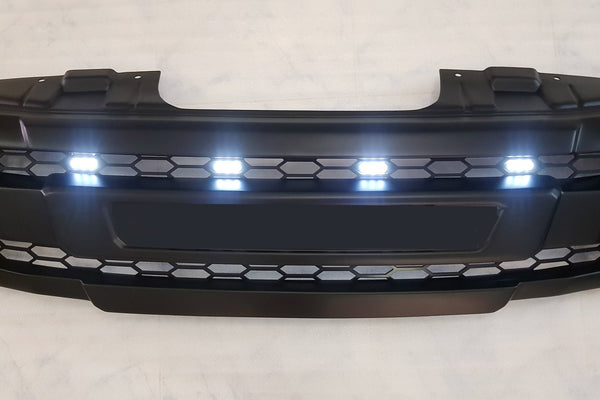 NISSAN NAVARA D40 PRE-FACELIFT FULL GRILL REPLACEMENT MATT BLACK *NO LOGO*