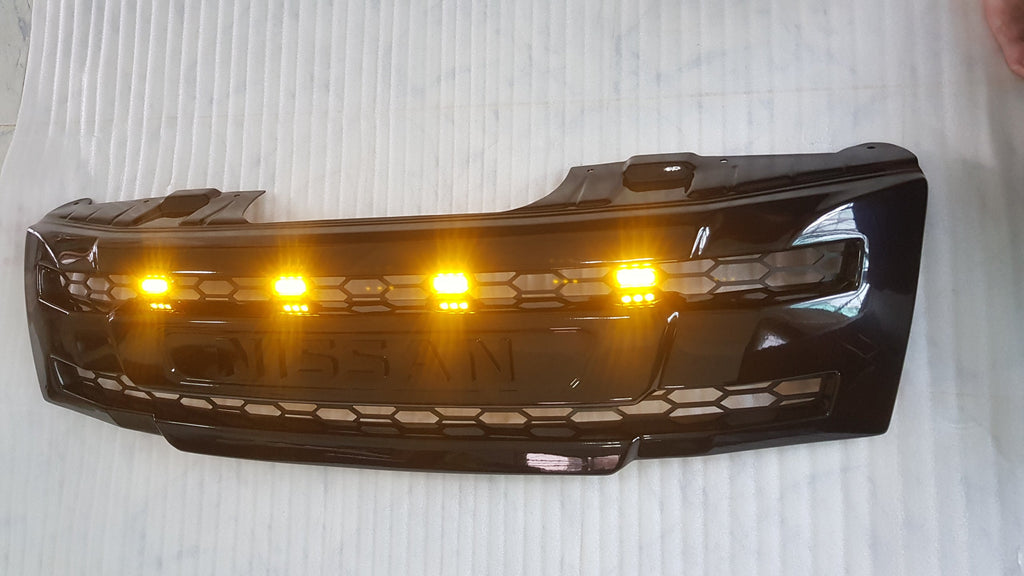 NISSAN NAVARA D40 2005-2010 GRILL BLACK NISSAN