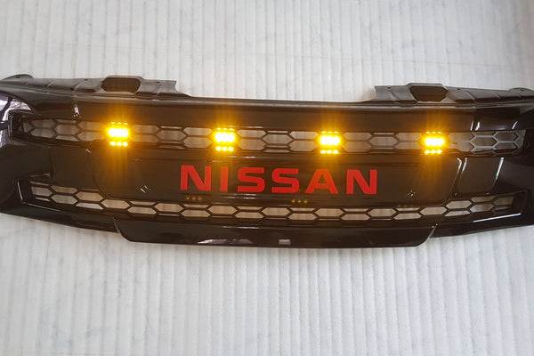 NISSAN NAVARA D40 2005-2010  GRILL RED NISSAN