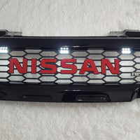 NISSAN NAVARA D40 2005-2010 GRILL RED NISSAN V2
