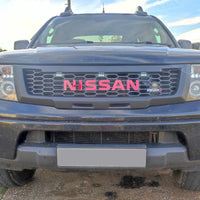 NISSAN NAVARA D40 2005-2010 GRILL RED NISSAN V2